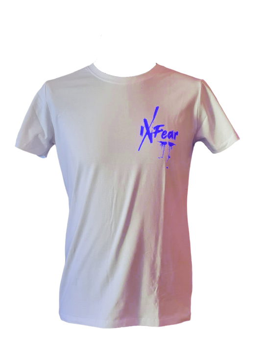 T-Shirt White Blue Navy