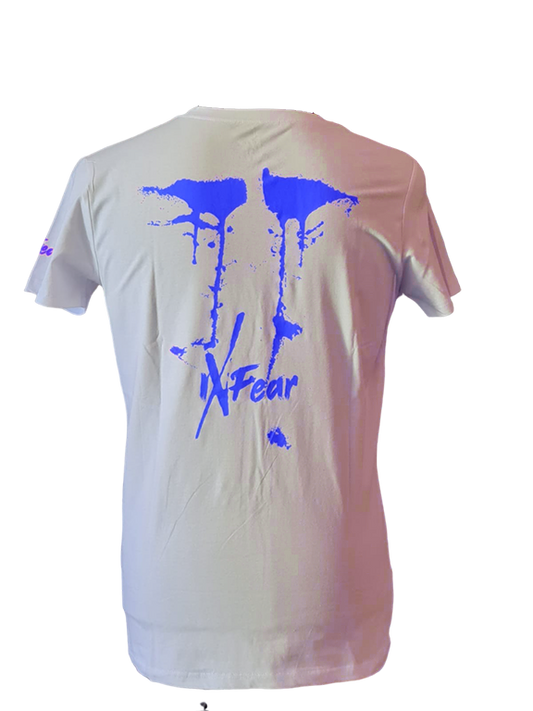 T-Shirt White Blue Navy
